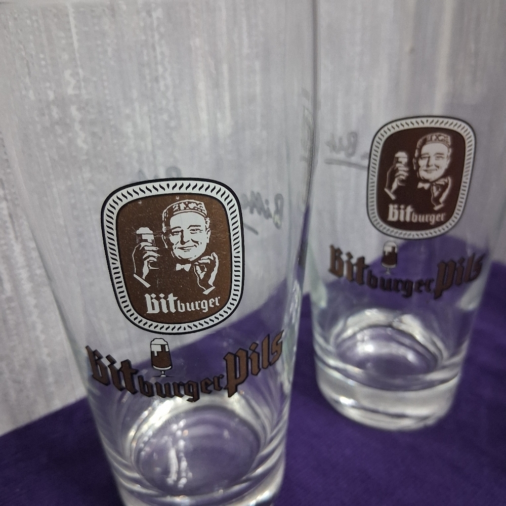 Vintage Bitburger Pils Bierstiefel Beer Boot Barware Glasses - Picture 15 of 16
